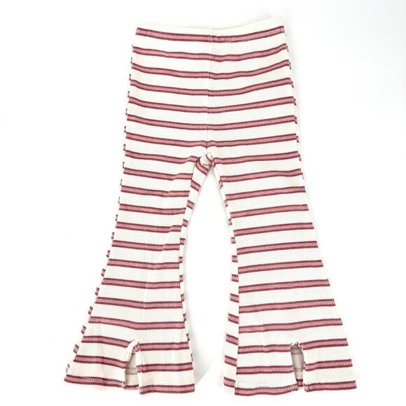 Jessica Simpson Ribbed Flare Pants & Old Navy Eyelet Smocked Top Outfit 18 Month - Picture 5 of 8